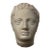 Antique-Style Classical Roman Head Bust on Custom Stand For Sale