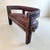 African Hardwood and Leather Two‑seater Settee, 1960s For Sale - Image 11 of 11