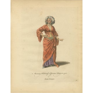 Jefferys, Grecian Lady, Morning Dress, 1749, Print For Sale