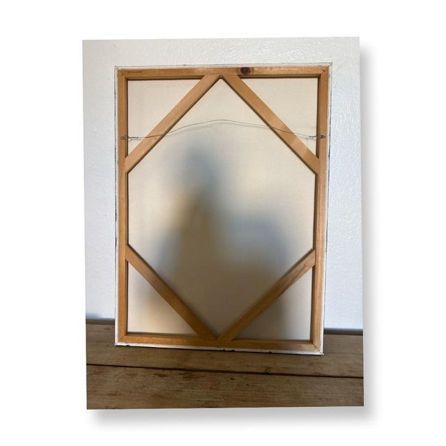 Vintage Contemporary Acrylic Painting on Canvas Auto Relief. For Sale In West Palm - Image 6 of 6