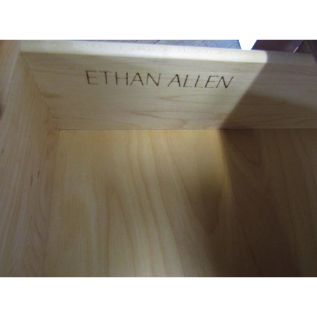 Ethan Allen Solid Cherry Nightstand For Sale - Image 6 of 7