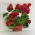 1990s 1990s American Handmade Peggy Karr Fused Glass Potted Geranium Square Plate Tray For Sale - Image 5 of 5