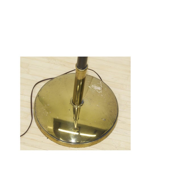 Metal Brass Greek Key Torchiere Floor Lamp | Tommi Parzinger Style For Sale - Image 7 of 8