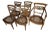Set of 5 Italian Neoclassical Dining Room Chairs With Giltwood Dolphin Backs For Sale