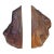 Pr. Vintage Organic Wooden Bookends For Sale