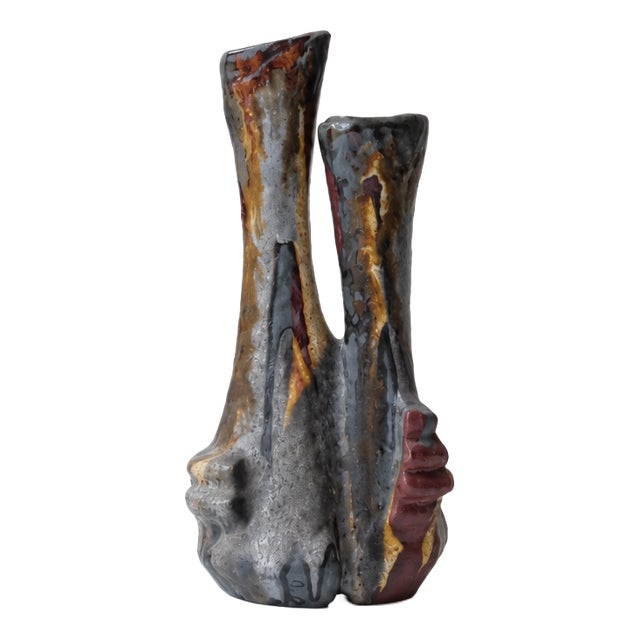 912 Openwork Ceramic Vase by Helmut Friedrich Schäffenacker For Sale
