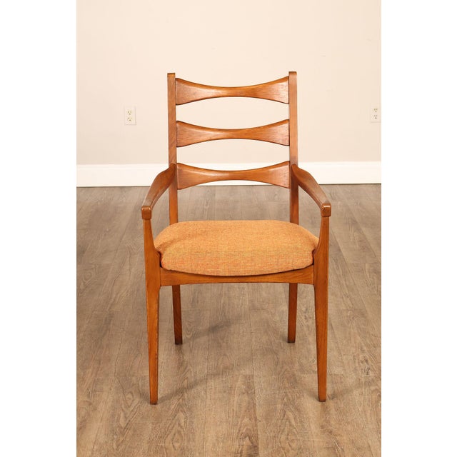 Lane Rhythm Mid Century Modern Set Of Six Walnut Dining Chairs For Sale - Image 18 of 18