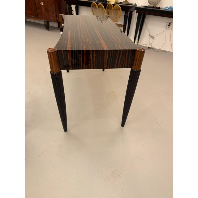 French Art Deco Macassar Elegant Writing Desk For Sale - Image 13 of 18