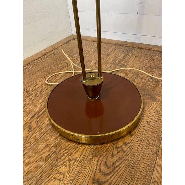 Vintage Standing Lamp in Brass and Enamel by Zukov, 1970 For Sale - Image 6 of 8