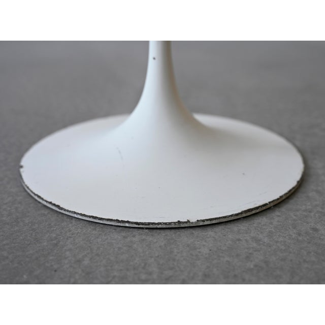 Vintage Tulip Side Table With Oval Walnut Top by Eero Saarinen for Knoll For Sale - Image 9 of 10