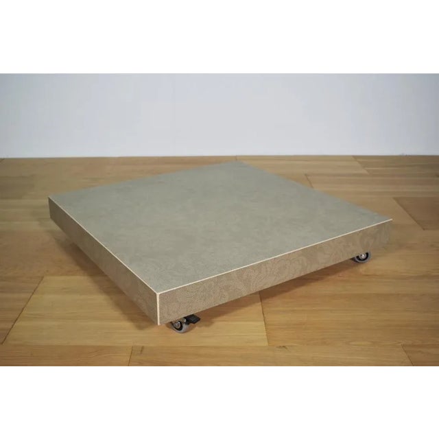 Ceramic Glass Low Coffee Table, 2000 For Sale - Image 4 of 10