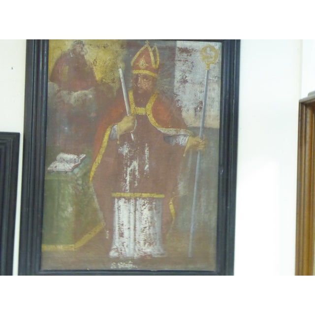 Rustic 18th Century Paintings - a Pair For Sale - Image 3 of 6