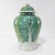 Chinese Pair of Chinese Famille-Rose “Cabbage” Pattern Covered Jars, Jingdezhen Kiln, Late Qing to Early Republic Period For Sale - Image 3 of 14