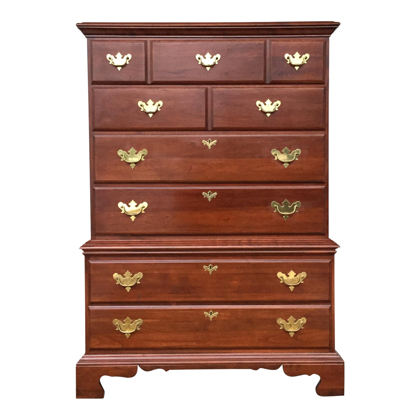 Jamestown Sterling Solid Cherry Tall Dresser Chairish