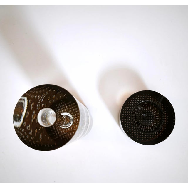 1990s Princ Art Glass Vase and Ashtray Set by Pavel Havelka, Czech, 1990s, Set of 2 For Sale - Image 5 of 18