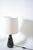 Dark Brown Navy Blue Ceramic Lamp by Barracuda Interiors For Sale - Image 4 of 6