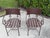 Vintage Scroll Arm Wrought Iron Patio Dining Chairs - Pair For Sale - Image 9 of 12