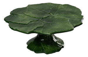 Compagnia Green Leaf Cake Stand/Plate, Small