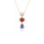 Multi Sapphire & Diamond Charm 18k Gold Chain Pendant Necklace For Sale In New York - Image 6 of 10