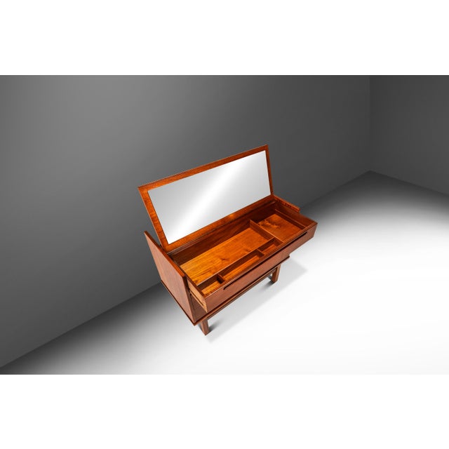 Introducing a true Danish Modern marvel: a rare three-in-one vanity designed by the influential Nils Jonsson for Tørring...