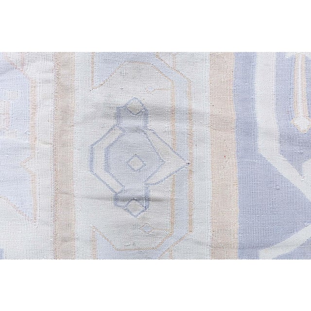 Doris Leslie Blau Vintage Indian Dhurrie Soft Beige Flatweave Cotton Carpet For Sale In New York - Image 6 of 11