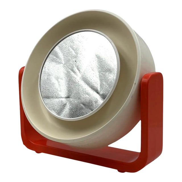 Space Age Illuminated table / wall mirror Allibert, West Germany 1960s Two mirrors – one is a magnifier, perfect for...