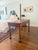 Vintage Regency-Style Figured Yew & Tooled Leather Writing Desk For Sale - Image 10 of 10