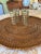 Wood Large Round Woven Rattan Tray For Sale - Image 7 of 10