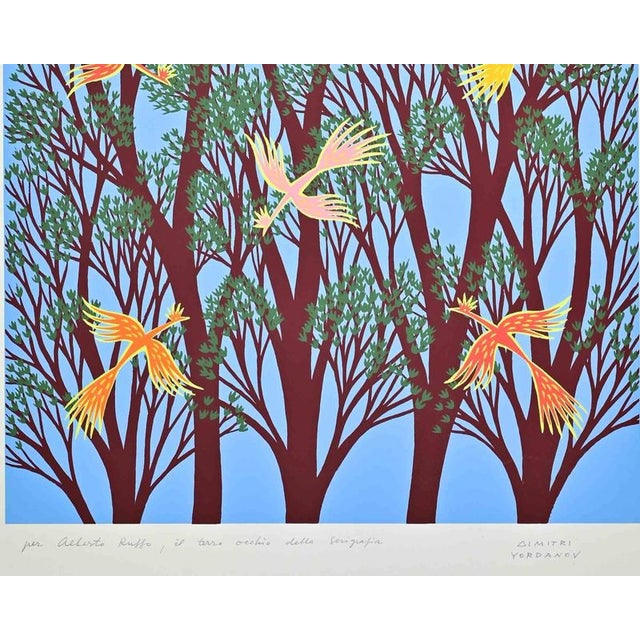 Screen print on paper realized in 1970s. Artist proof, with dedication. Hand signed in pencil. Excellent condition. This...