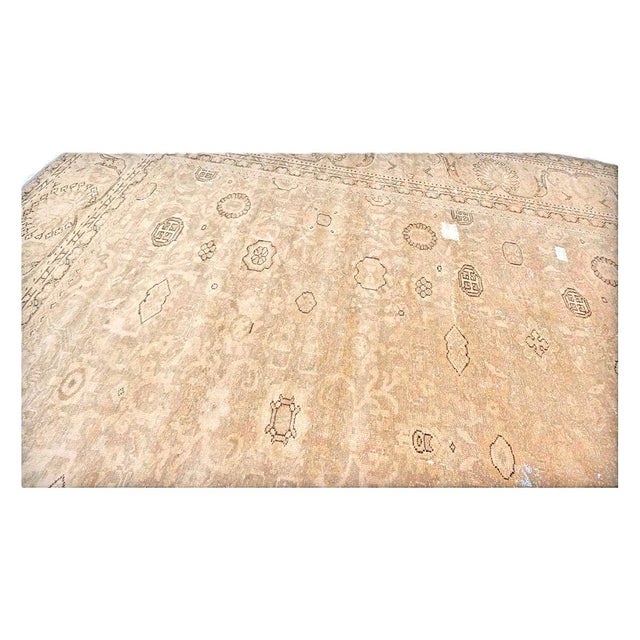 1930s Distressed Persian Malayer Wool 9x13 Beige, Taupe & Black Handmade Area Rug #1140267 For Sale In Houston - Image 6 of 8