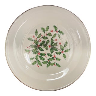 1990s Lenox Holiday Berry Plate For Sale