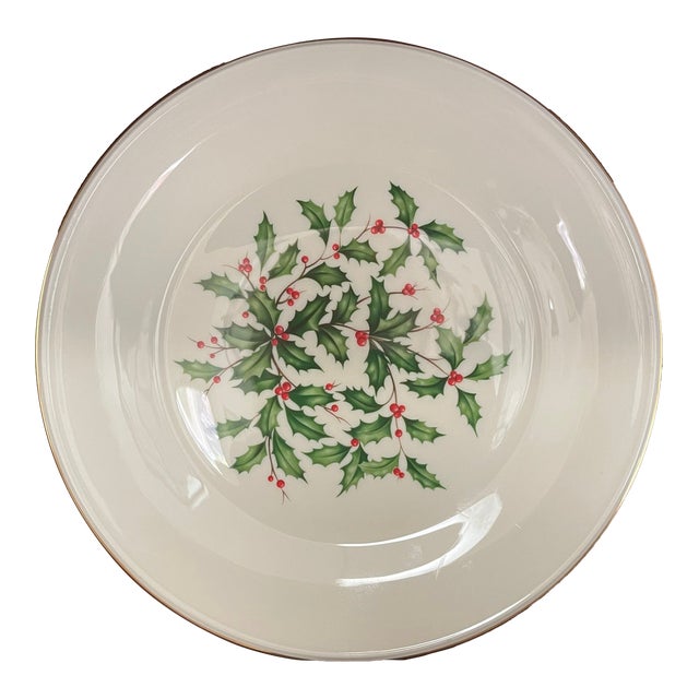 1990s Lenox Holiday Berry Plate For Sale