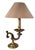Mid 20th Century Classical Revival Brass Desk Lamp With Original Pleated Shade For Sale - Image 10 of 15