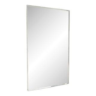 Vintage c1970s Large 33x55" Machined Aluminum John Stuart Wall Mirror MINT! For Sale