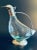 1940s Italian Art Deco Duck Decanter Pitcher in Crystal and Pewter For Sale - Image 11 of 12