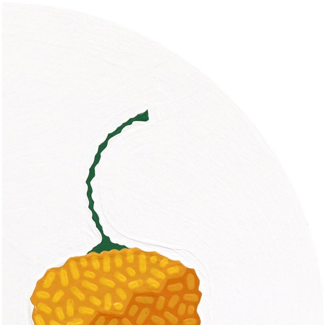 Habaneros Calientes - Original Round Pepper Still Life Acrylic Painting on Panel by Will Beger For Sale - Image 4 of 9