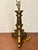 Currey & Company Currey & Co Wood & Brass Lamp. For Sale - Image 4 of 4