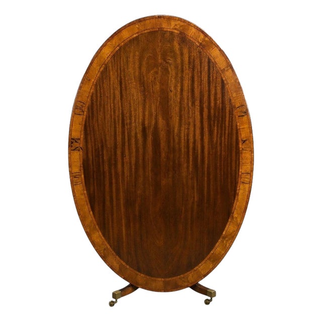 Vintage Regency Style Mahogany Dining Table, 1920 For Sale