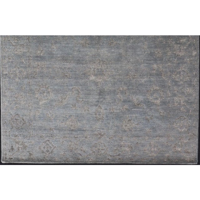 2020s Hand-Knotted Wool Rug by Keivan Woven Arts, Floral Design, 6' X 9' For Sale - Image 5 of 13