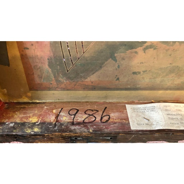 Robin WintersConceptual Pop Art Color Mixed Media Painting "Home" Brooke Alexander Gallery, 1986 For Sale - Image 11 of 12