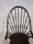 Traditional Vintage Solid Wood Windsor Bow Back Armchair in Dark Oak Finish For Sale - Image 3 of 6