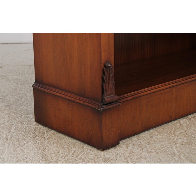 English Style Walnut Open Bookcase For Sale - Image 4 of 11