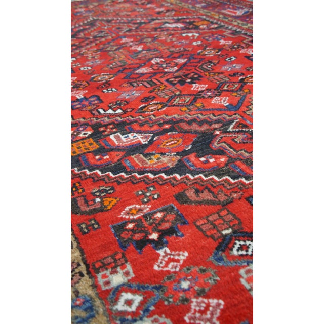Red Rug with Patterns For Sale - Image 4 of 9