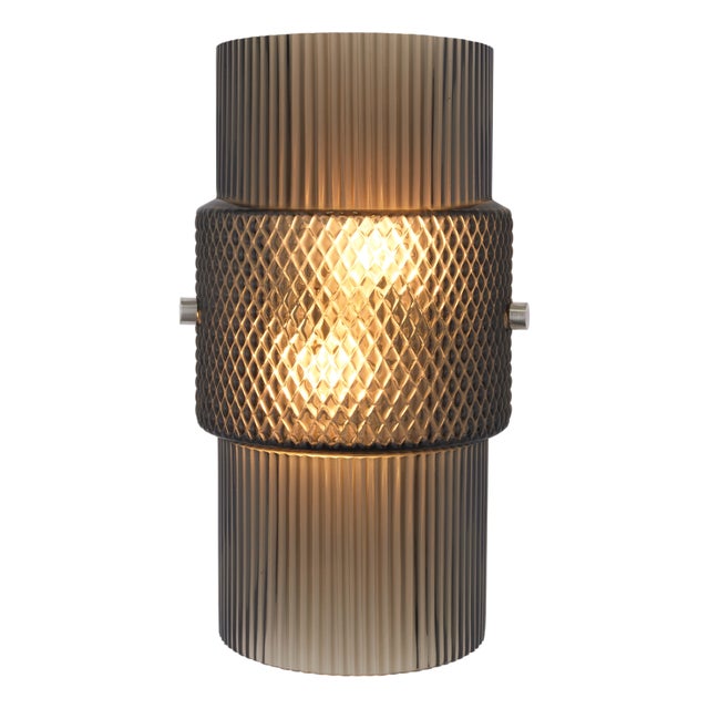 Contemporary Mimo by Oggetti Bronze Hand-Blown Venetian Glass Wall Sconce For Sale