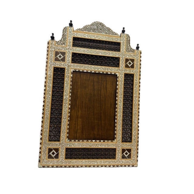Handmade Mirror Wall Frames Decor, Art Decor Furniture, Wood Mirror Frame Inlaid For Sale - Image 10 of 10
