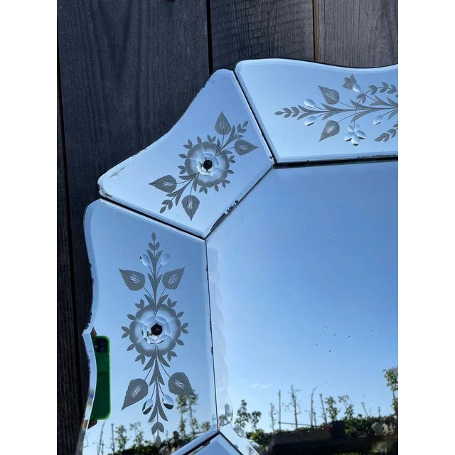 Mid-Century Venetian Mirror, 1950s For Sale - Image 6 of 7