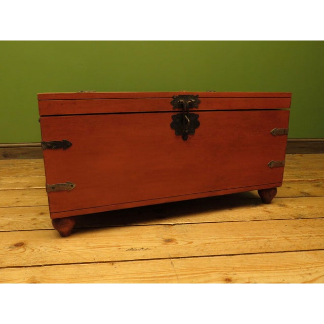Bohemian Painted Storage Chest, 1990s For Sale - Image 18 of 18