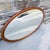 Oval Wall Mirror in Mahogany For Sale - Image 6 of 8