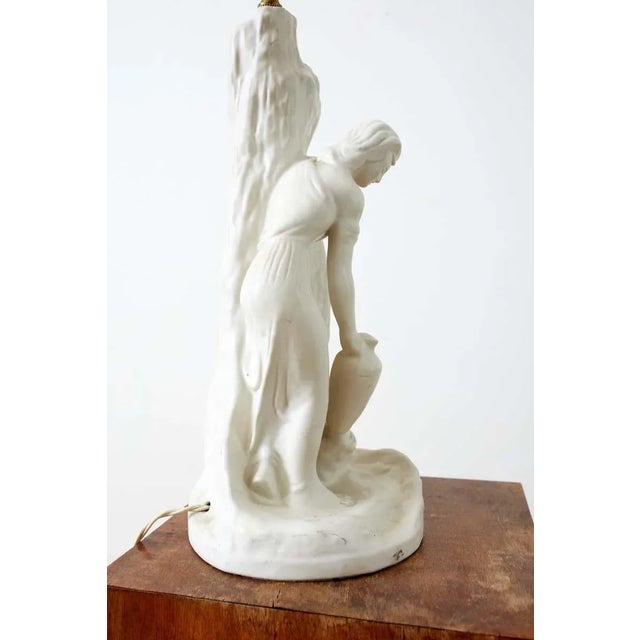 Van Briggle Figural Sculpture Porcelain Table Lamp For Sale - Image 11 of 13