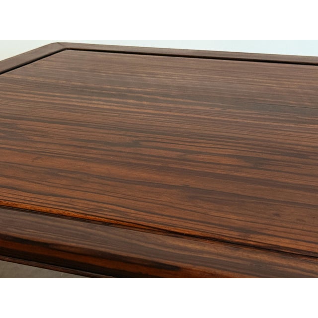 Antique Japanese Rosewood Zataku Low Table With Carved Legs, Meiji/Taisho Era For Sale - Image 9 of 16